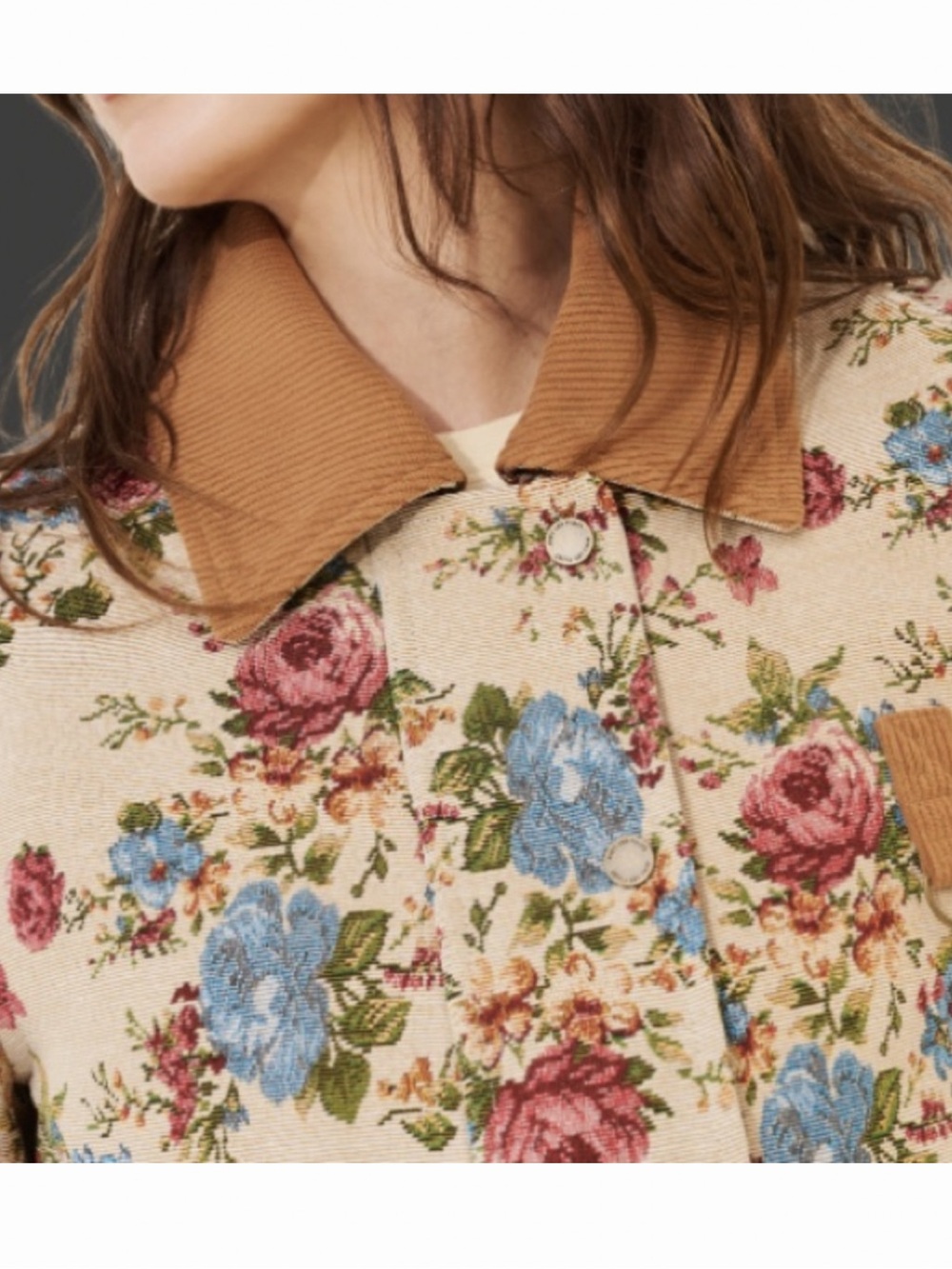 ๐ท๐ท๐ท Avec Les Filles Floral Jacket Size L - Picture 6 of 9
